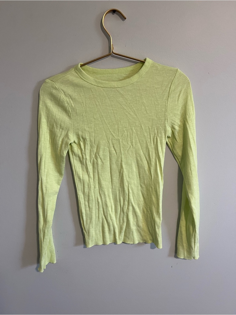 wild fable Light Lime Crewneck Long Sleeve Top